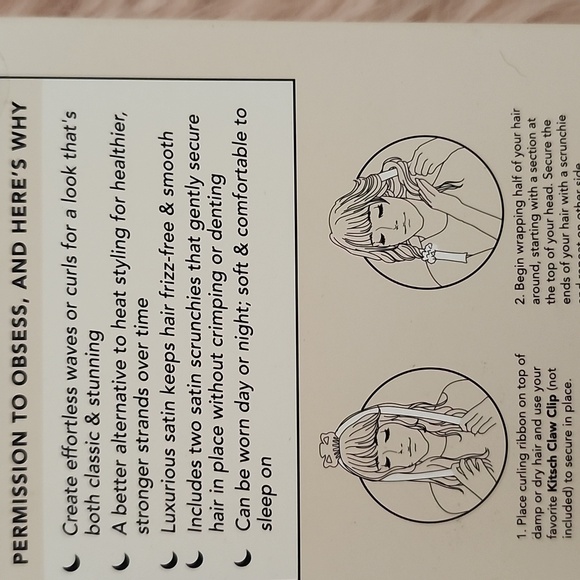 Brand New Kitsch Satin Heatless Curling Set- 1 PC. - Picture 3 of 4